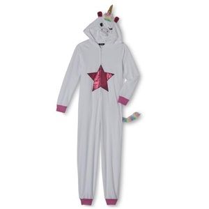 Hooded One-Piece Unicorn Pajamas NWOT